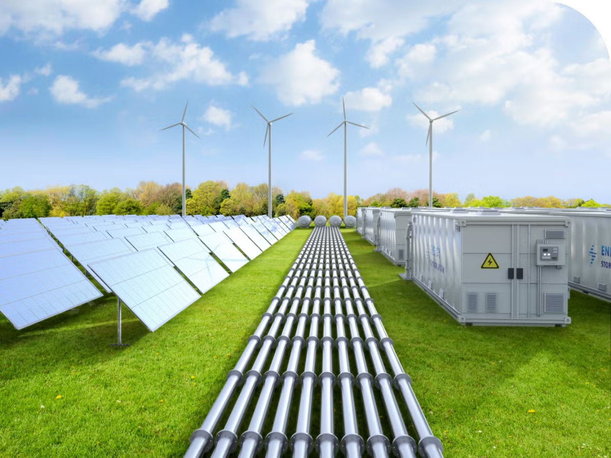 Solar panels and renewable battery storage