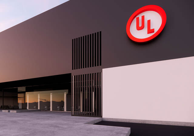 Laboratory entrance at new Mexican UL facility