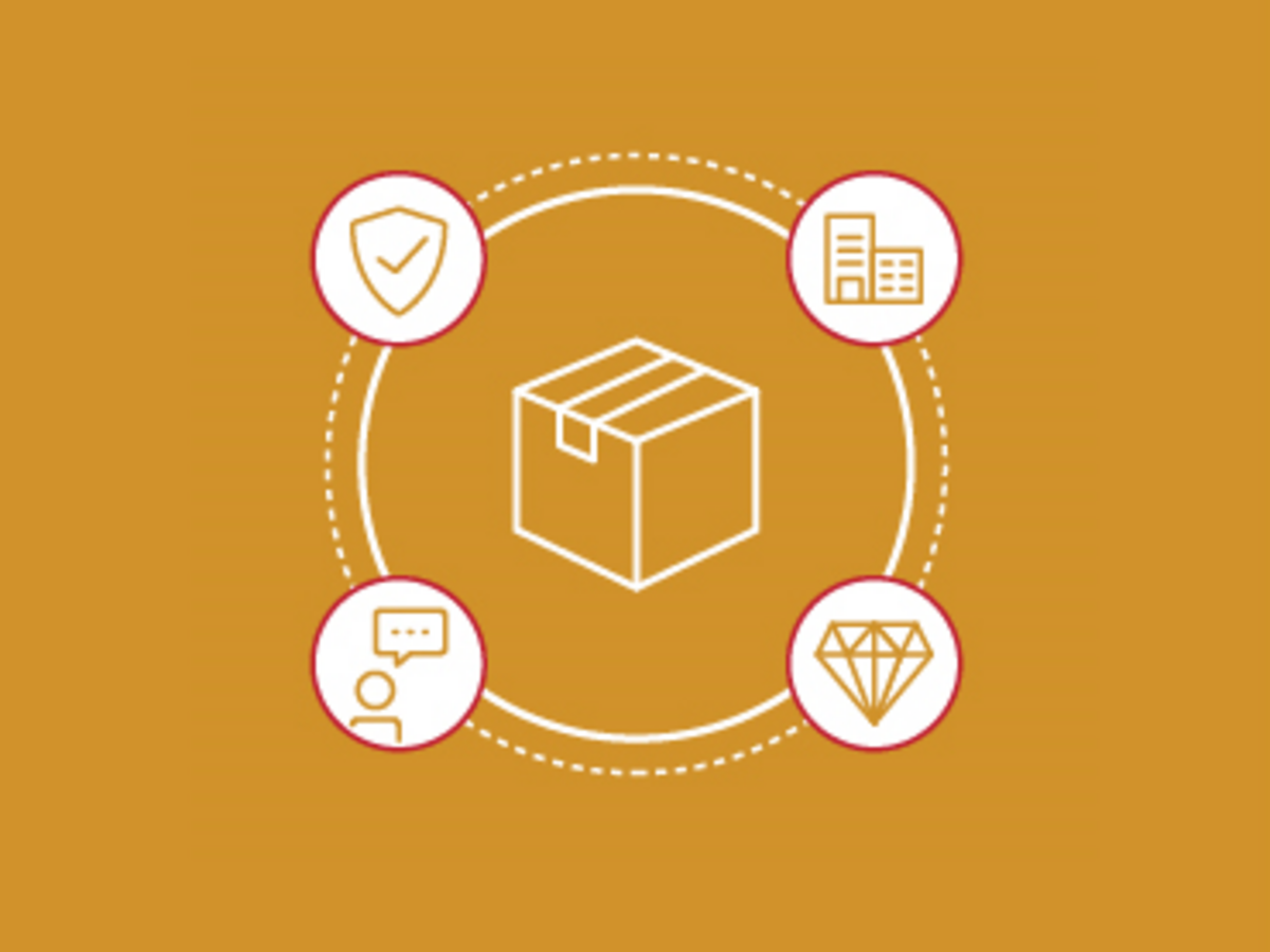 a box around 4 icons representing shipping