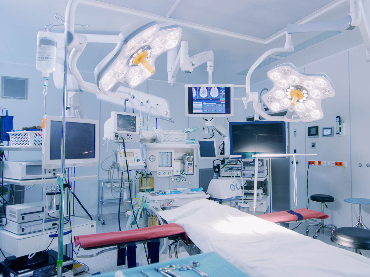 A modern surgical operating room