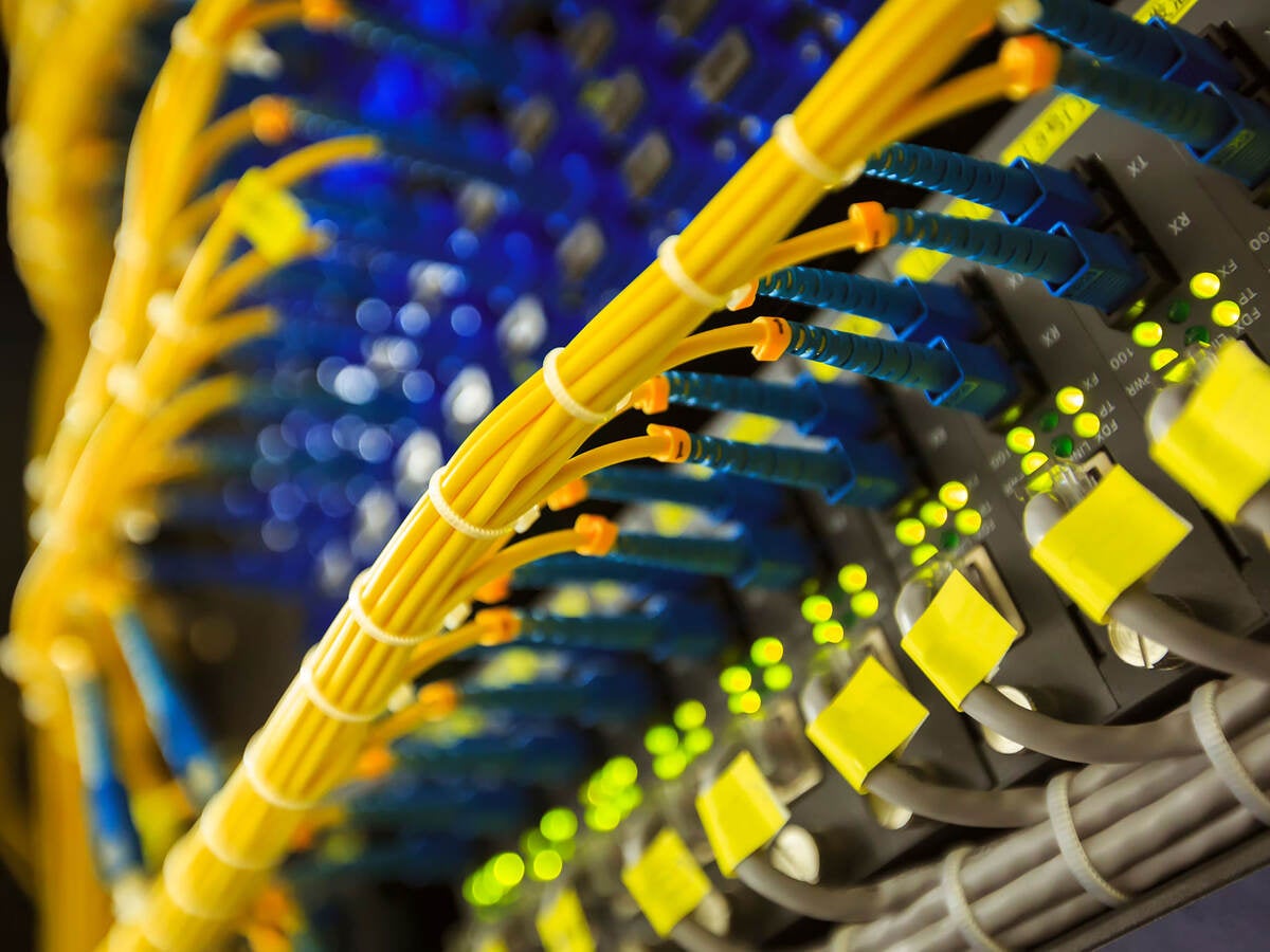 Yellow and blue wires