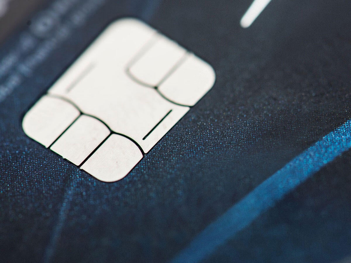 A closeup of a computer chip