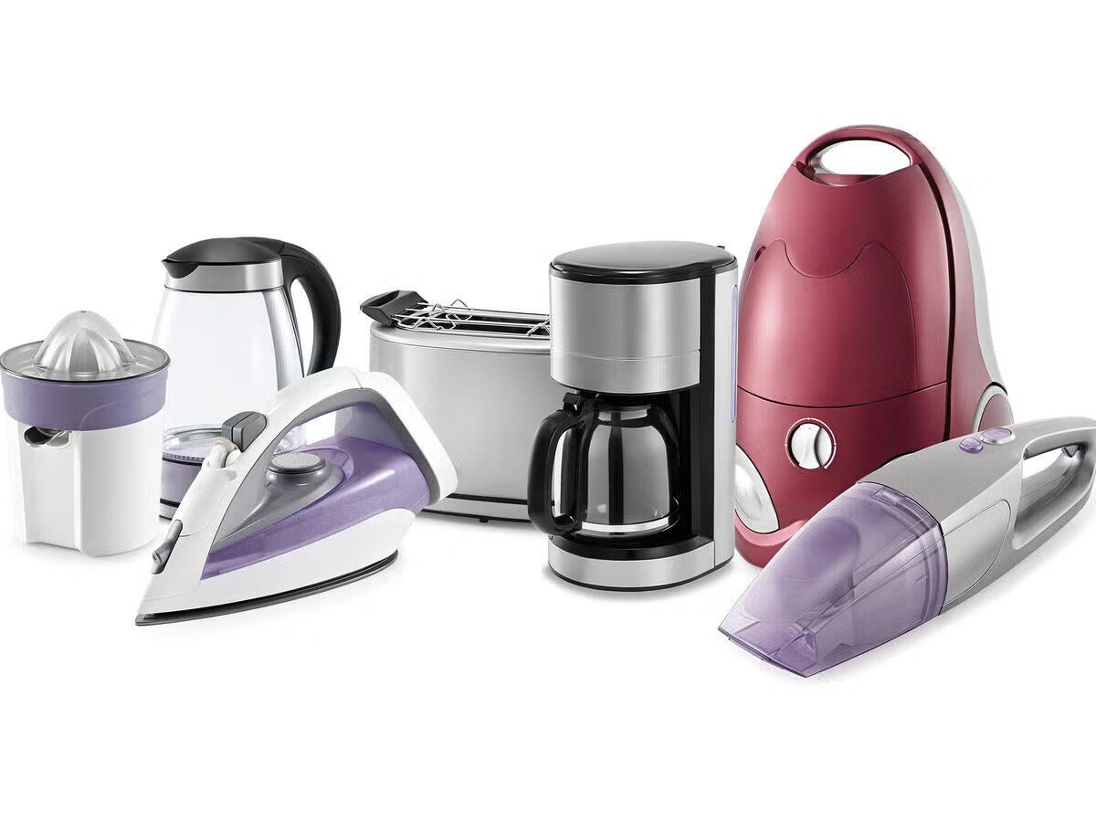 A variety of small appliances