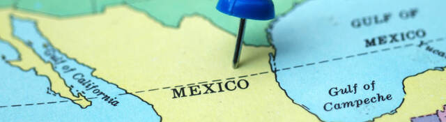 Mexico map with pin ul latam